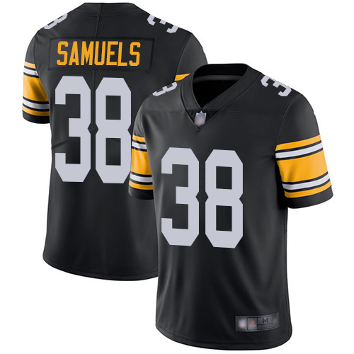 Men Pittsburgh Steelers Football #38 Limited Black Jaylen Samuels Alternate Vapor Untouchable Nike NFL Jersey